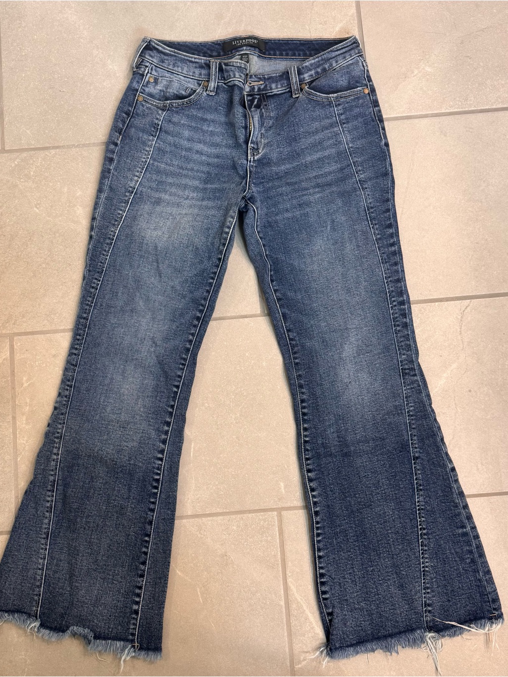 Liverpool Women's Dark Blue Hannah Flare Jeans
